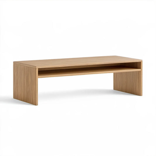 Szafka RTV z otwartą półką, dąb naturalny, 140 x 40 x 45 cm, MDF